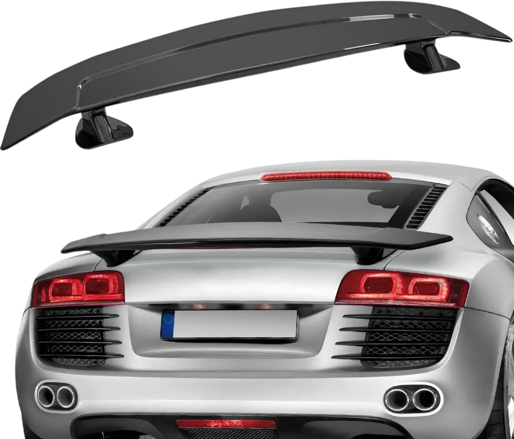 VEVOR GT Wing Car Spoiler, 46.3 inch Universal Spoiler, Compatible with most Sedans and Coupes, High Strength ABS Material, Car Rear Spoiler Wing, Racing Spoiler BGW/JDM Drift Glossy Black