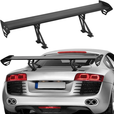 VEVOR GT Wing Car Spoiler, 43.3 inch Universal Spoiler with Single Deck, Adjustable Lightweight Aluminum, Car Rear Spoiler Wing, Racing Spoiler BGW/JDM Drift Black