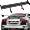 VEVOR GT Wing Car Spoiler, 53.1 inch Universal Spoiler with Double Deck, Adjustable Lightweight Aluminum, Car Rear Spoiler Wing, Racing Spoiler BGW/JDM Drift Black