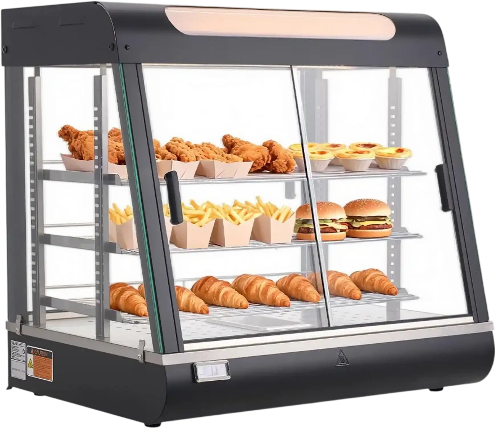 Vevor Food Warmer Display 3-Tier Commercial 106 Qt Countertop New