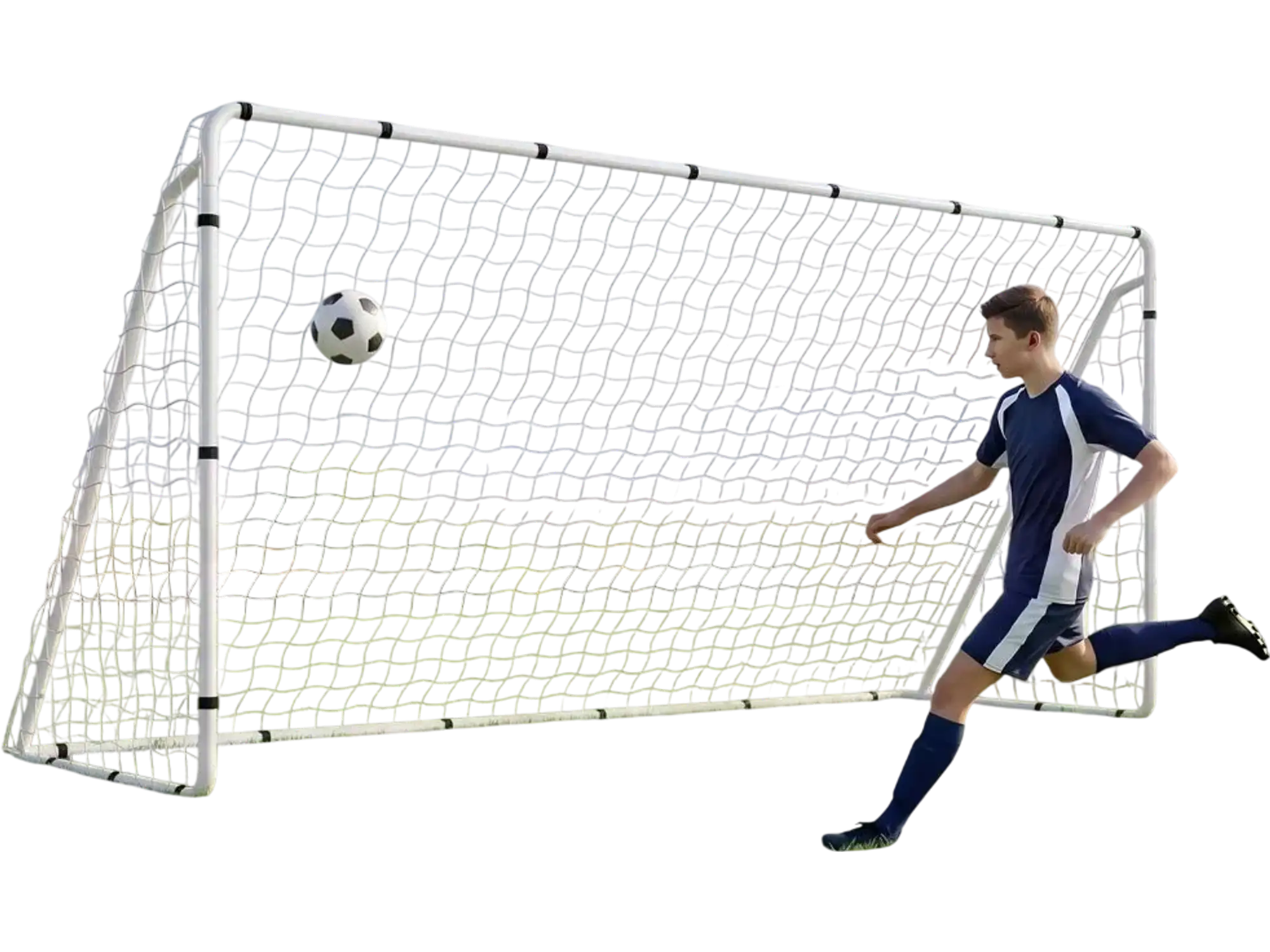 Vevor Soccer Goal 12' x 6' Backyard Practice Training Goal New