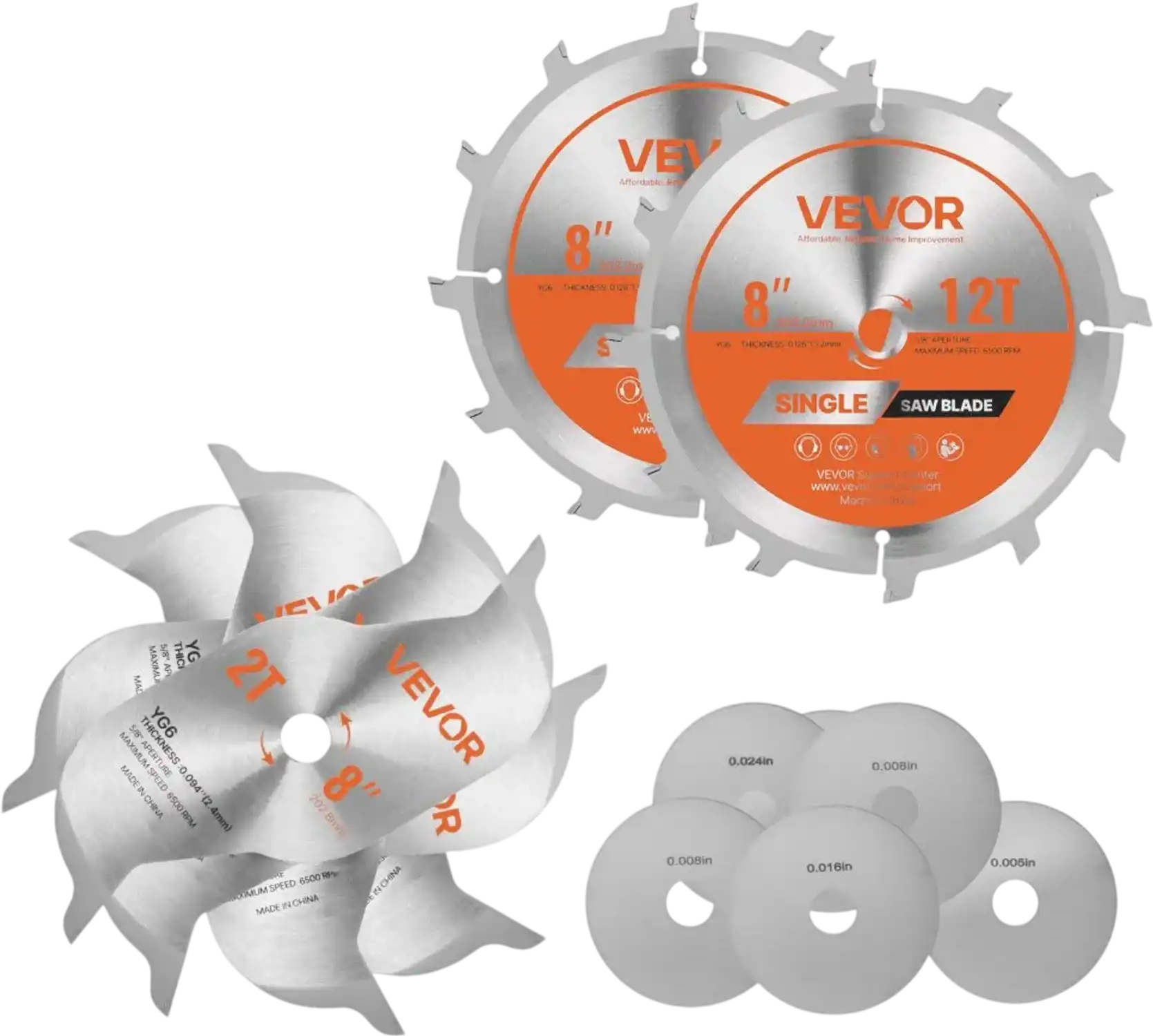 Vevor Dado Blade Set 8