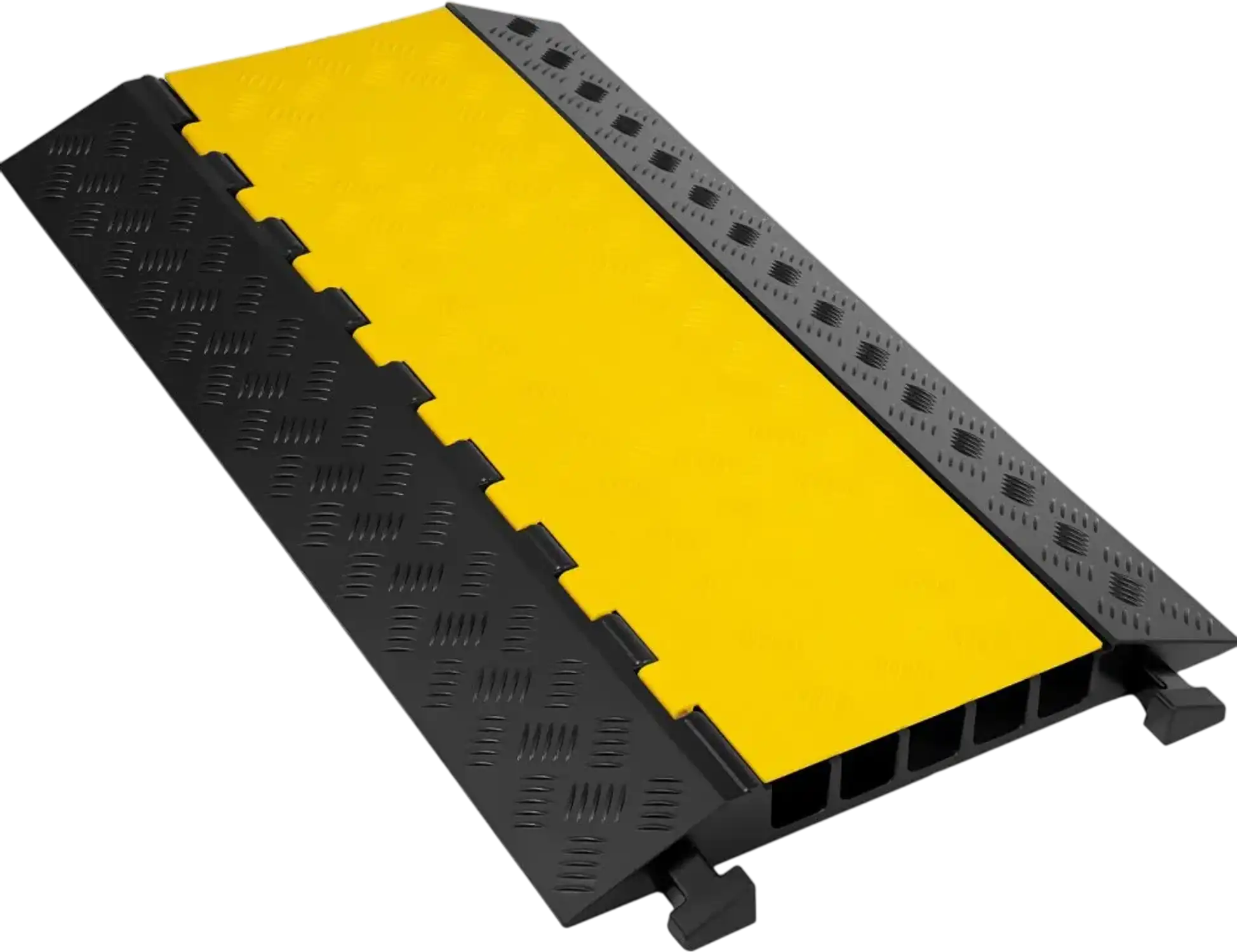 Vevor Cable Protector Ramp 5-Channel Heavy Duty Rubber Wire Cover 35