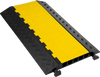 VEVOR 5 Channel Cable Protectors Extreme Rubber Cable Ramps Heavy Duty Protective Cable Wire Cord Ramp Driveway Rubber Traffic Speed Bumps Cable Protector (5-Channel, 1Pack-18000Lb)