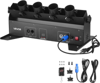 VEVOR Electric Confetti Cannon Machine, High Output 4-Shot Confetti Launcher, DMX512, Manual & Remote Control, Portable Confe-tti Shooter for Wedding Christmas DJ Party Event Show Stage Nightclub