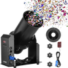VEVOR Electric Confetti Machine, 1500W Powerful Output Confetti Cannon Launcher, DMX512, Manual & Remote Control, Portable Confe-tti Shooter for Wedding Christmas Party Event Show Stage Nightclub