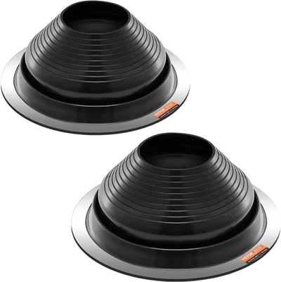 VEVOR 2 Pcs Roof Pipe Flashing Boots, Fit Pipe OD 6