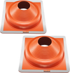 VEVOR 2Pcs Roof Pipe Flashing Boots, Fit Pipe OD 6-3/4" to 14", Flexible Silicone Roofing Jack Pipe Flashing, High Temp -101℉ to 437℉, Square Metal Base, for Chimney, Wood Stove & Outdoor Vent Pipes