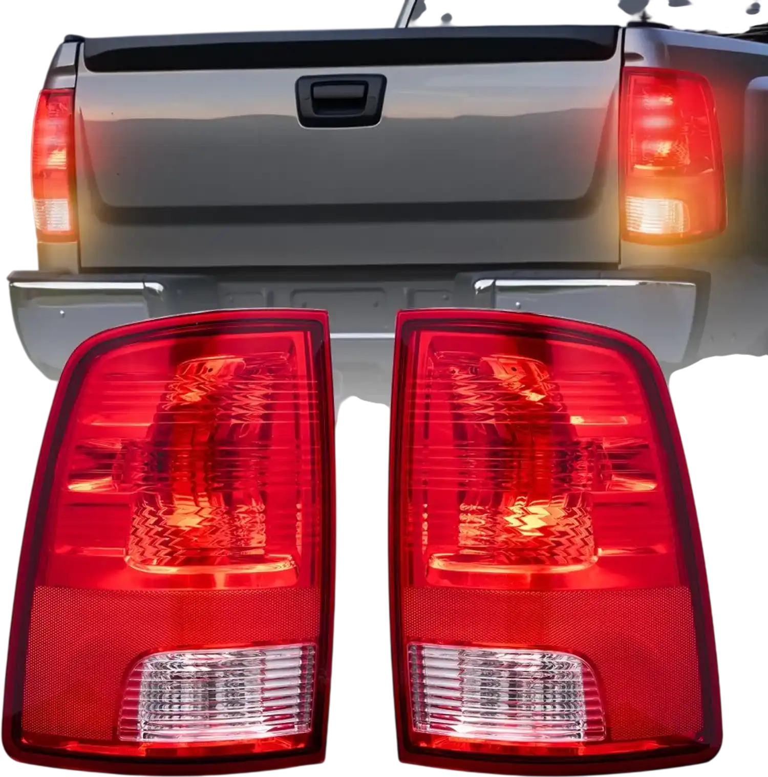Vevor Tail Light Assembly Rear Brake Lamp Set for 2009-2020 Dodge Ram 1500 2500 3500 New