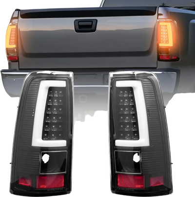 Vevor Tail Light Assembly Chevy Silverado LED Driver & Passenger Side Black 2-Pc New