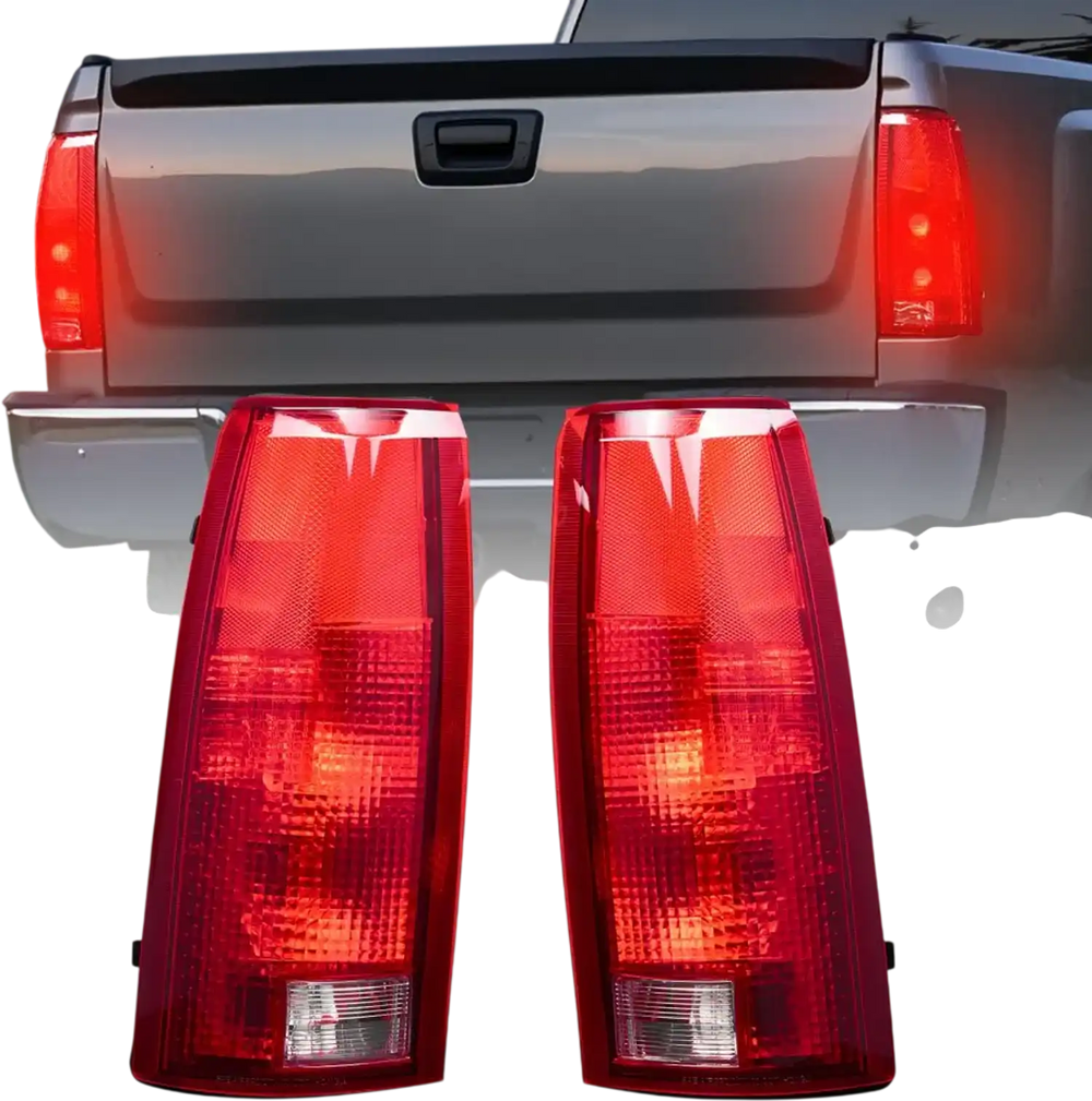 VEVOR Tail Light Assembly Compatible with 1988-1999 Chevy/GMC C/K 1500 2500 3500, 1992-1999 Chevy/GMC Suburban 1500/2500, 2PCS Left & Right Side Taillight Rear Brake Lamps with Halogen Bulbs