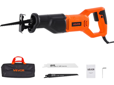 Vevor Reciprocating Saw Corded Electric 120V 6 Amp 3000 SPM Variable Speed with 3/4