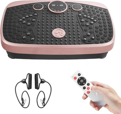 Vevor Vibration Plate Whole Body Shaker with Magnetic Acupoints Pink New