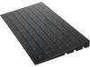 VEVOR Rubber Threshold Ramp, 4\" Rise Threshold Ramp Doorway, 3 Channels Cord Cover Rubber Solid Threshold Ramp, Rubber Angled Entry Rated 2200 Lbs Load Capacity for Wheelchair and Scooter