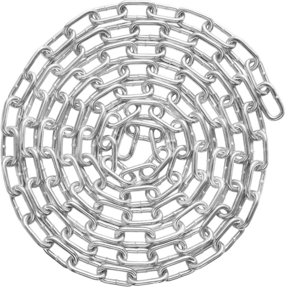VEVOR Proof Coil Chain, 3/16" x 10', 1100 lbs Safe Working Load, Zinc Plated Proof Tested Coil Chain with Two Quick Links, Galvanized Carbon Steel Link Chain for Towing, Hanging, Camping, Pet Towing