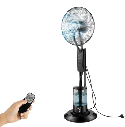 Vevor Misting Fan Standing Cooling Fan with 0.79 gal Tank Remote & Panel Control New