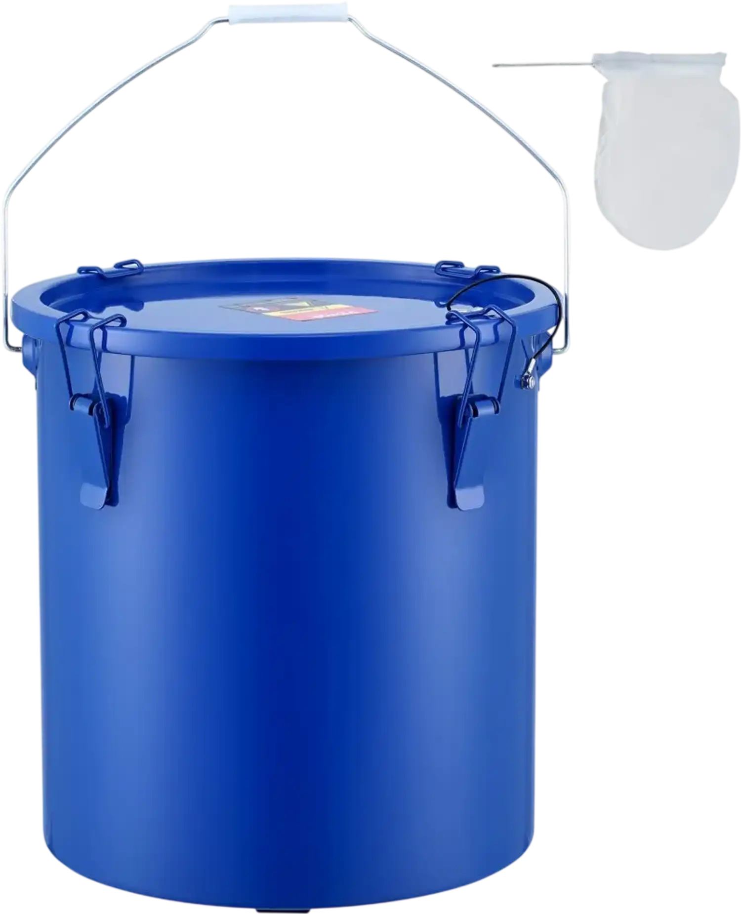 Vevor Fryer Grease Bucket 6 Gal Oil Disposal Caddy Blue New