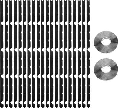 VEVOR Foam Closure Strips, Metal Roof Outside Closure Strip with 2 Rolls of Butyl Tape, High-Density EVA Exterior Roofing Foam Strips, for Roof Insulation, Noise Reduction & Waterproof (20 Pieces)