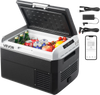 VEVOR 12 Volt Car Refrigerator, 26.4QT/25L Car Fridge, Portable Electric Cooler with -4℉~68℉ Adjustable Temperature, 12/24V DC and 100- 240V AC Compressor Freezer for Outdoor, Camping, Travel, RV