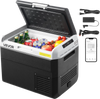 VEVOR 12 Volt Car Refrigerator, 31.7QT/30L Car Fridge, Portable Electric Cooler with -4℉~68℉ Adjustable Temperature, 12/24V DC and 100- 240V AC Compressor Freezer for Outdoor, Camping, Travel, RV