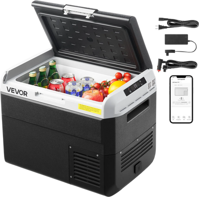 Vevor Car Refrigerator 31.7 QT with Adjustable Temperature DC 12/24V AC 100-240V New