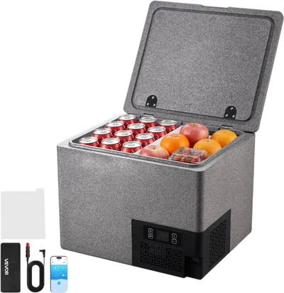 Vevor Car Refrigerator 42.3 QT 40L Portable EPP Freezer with App Control New