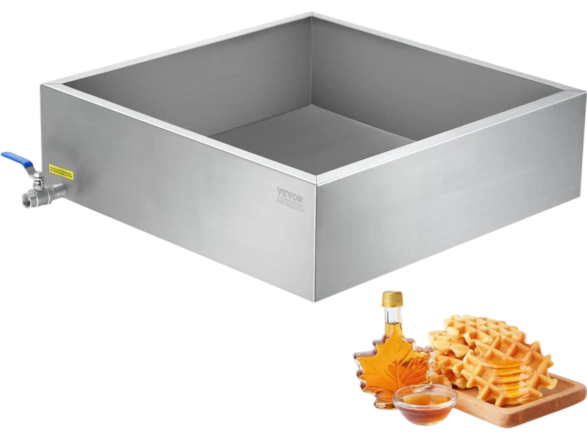 Vevor Evaporator Pan Maple Syrup 17.5 Gallon 304 Stainless Steel with Valve New