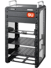 VEVOR 9U Network Rack 7.87 Inch Depth Open Frame Server Rack Vented Shelf, for 10 Inch Network IT Equipment A/V Devices, Supports Up to 200 lbs, with Side Translucent Panels & 2 Top Handles, SBC Tray