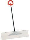 VEVOR Snow Pusher Shovel, 36 in Outdoor Snowplow Shovel with Ergonomic Grip, HDPE Plastic Blade, Winter Shovels with Segmented Handle, Metal Edged Strip, Portable Snow Removal Tool for Driveway Garden