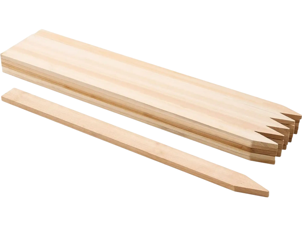 VEVOR Wooden Garden Stakes, 25 Pcs 36 x 0.5 x1.5 in Survey Grading Stakes, Garden Ground Stake with Sharp Point, Fir Wood Plant Support Stake, Sign Posts for Silt Fence Backyard Boundaries Baselines