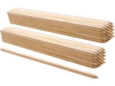 VEVOR Wooden Garden Stakes, 50 Pcs 36x0.75x0.75 in Survey Grading Stakes, Garden Ground Stake with Sharp Point, Fir Wood Plant Support Stake, Sign Posts for Silt Fence Backyard Boundaries Baselines