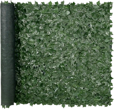 VEVOR Ivy Privacy Fence, 59 x 98 in Artificial Green Wall Screen, Greenery Ivy Fence with Mesh Cloth Backing and Strengthened Joint, Faux Hedges Vine Leaf Decoration for Outdoor Garden, Yard, Balcony