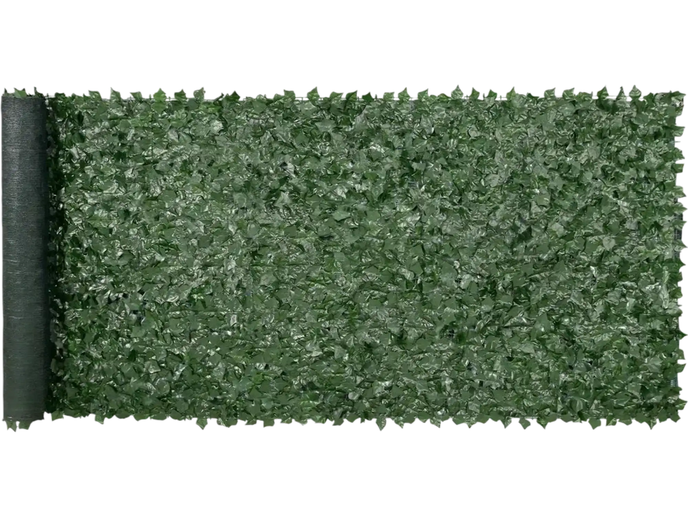 VEVOR Ivy Privacy Fence, 59 x 158in Artificial Green Wall Screen, Greenery Ivy Fence w/ Mesh Cloth Backing and Strengthened Joint, Faux Hedges Vine Leaf Decoration for Outdoor Garden, Yard, Balcony
