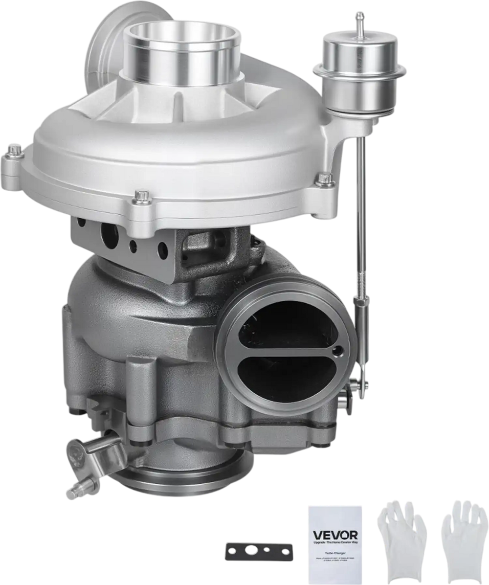 VEVOR Complete Turbo Turbocharger Kit with Wastegate Actuator, Compatible with Ford V8 7.3L Excursion 2000-2003, F-250 F-350 F-450 F-550 Super Duty 1999-2003, Replace# 1831383C92, 1831383C93