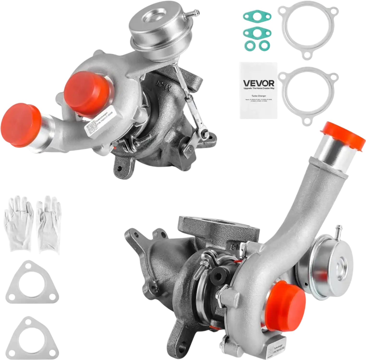 Vevor Turbocharger Left & Right Twin with Wastegate Actuator for Ford Flex Explorer Sport Taurus SHO 3.5L and Lincoln MKS MKT 3.5L New