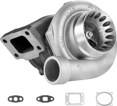VEVOR Turbo Turbocharger with Gasket Kit, Turbo Charger Replacement for Car Engines, Compatible with 2.5L-6.0L Engine Displacements, Heat Resistance Engine Turbocharger with K418 Alloy Impeller