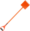 VEVOR Shingle Shovel 1 Pack, D-Grip Handle Shingle Roof Ripper, High Hardness 45# Steel & Lightweight Easy Tearing Off Roofing & Nails Tool, ideal for Commercial and Residential Use,Orange