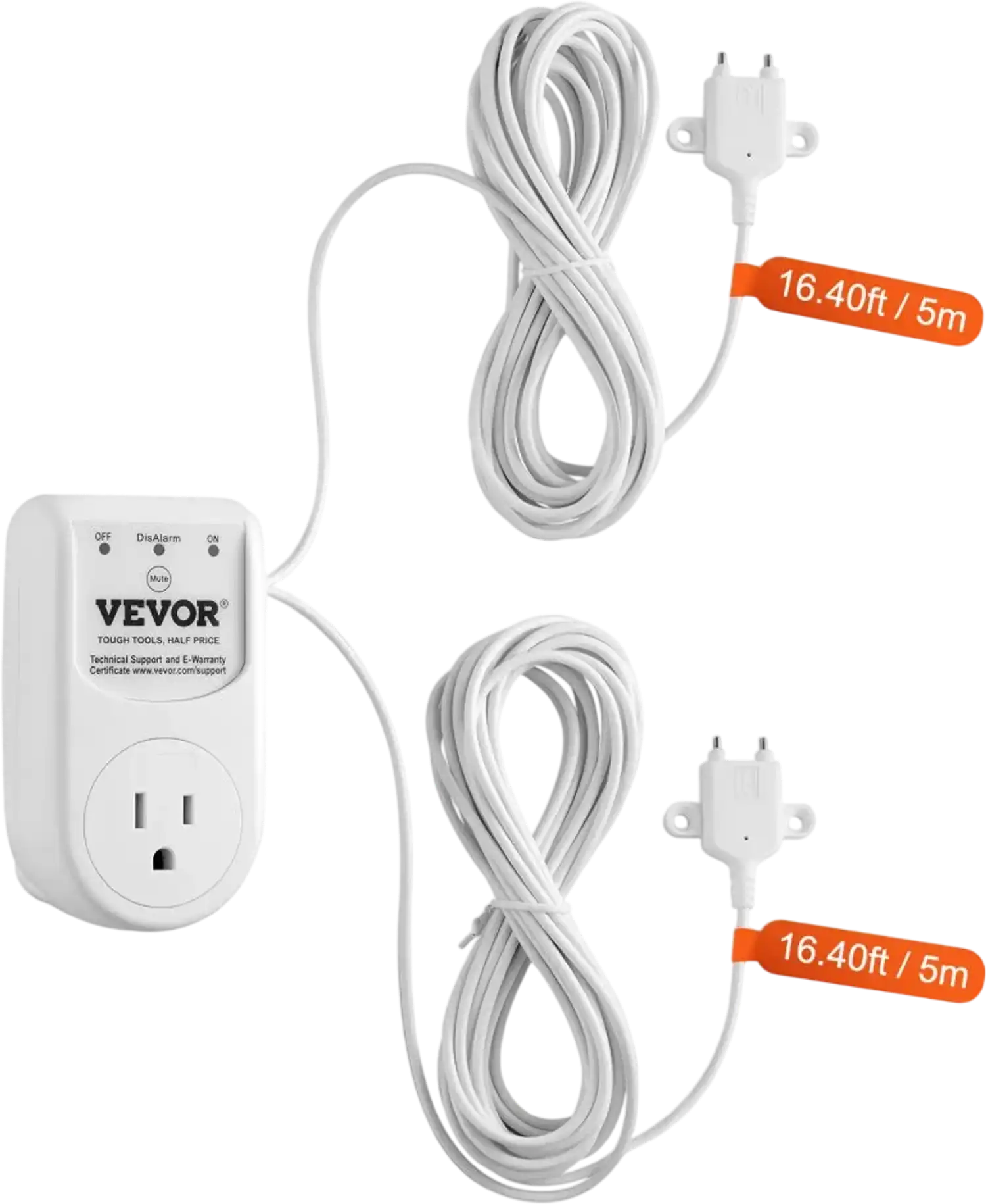 Vevor Sump Pump Alarm Dual Sensors High Water Septic Tank 16.4' Cable New