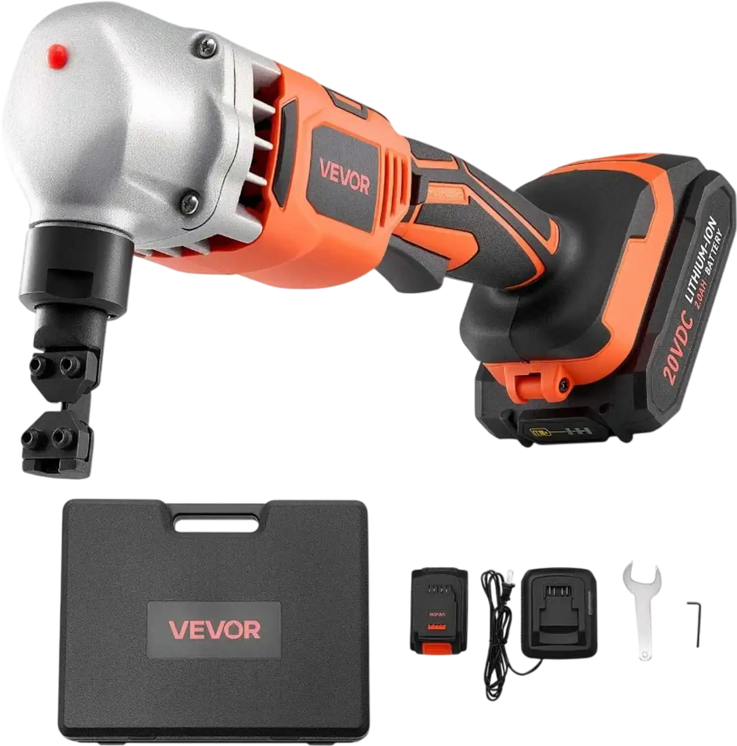 Vevor Metal Nibbler Cordless 18V 1200 RPM Brushless Cutter with Battery and Carrying Case New