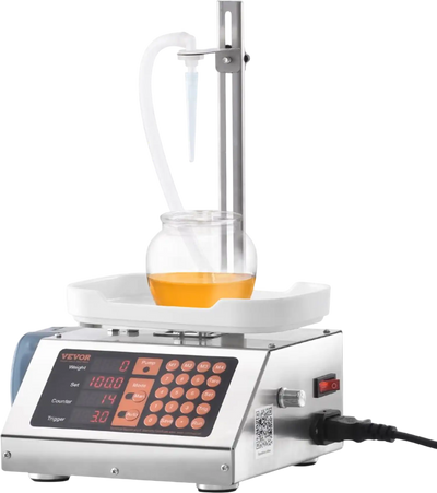 Vevor Liquid Filling Machine Automatic Bottle Filler Single Nozzle 5-300 g New