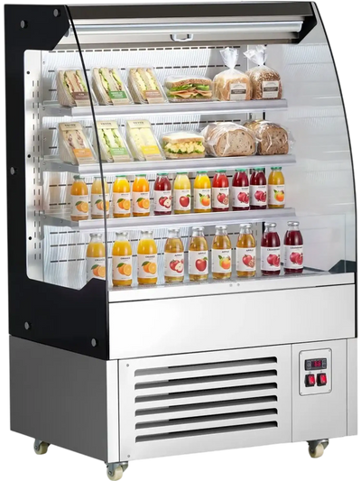 Vevor Open Air Merchandiser 5.4 cu. ft. 3-Tier Commercial Refrigerator Display Cooler New