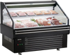 VEVOR Open Air Merchandiser, 4.6 cu. ft. Shelving Commercial Refrigerator, Grab and Go Fan Cooling Display Cooler, with LED Lighting, Night Curtain, Horizontal for Restaurants, Stores, Office