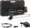 VEVOR Cordless Grease Gun, 20-Volt, 10,000 PSI, 39" Long Hose, Electric Grease Gun Kit Professional High Pressure Battery Powered Grease Gun with Carrying Case, Battery and Charger Included, Black