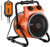 VEVOR Greenhouse Heater, 1500W Electric Space Heater with Thermostat, Heating Tube Element, 25° Adjustable Angle, IPX4 & Overheat Protection, Great for Grow Tent, Greenhouse, Flower Room, Home Office