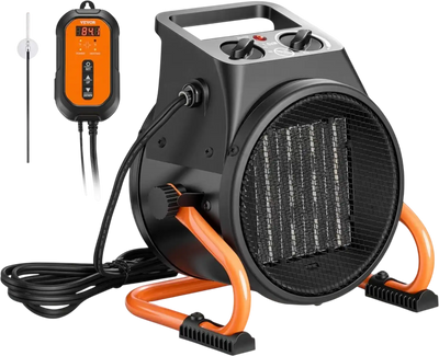 Vevor Greenhouse Heater 1500W Electric PTC Space Heater with Thermostat Fan New