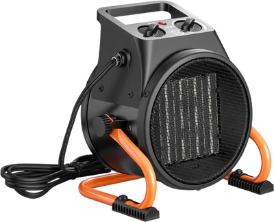 VEVOR Greenhouse Heater, 1500W Electric PTC Space Heater with Fan, Low & High Heat Modes, 15° Adjustable Angle, Overheat Protection, Portable for Grow Tent, Small Greenhouse, Flower Room, Home Office