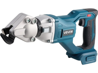 VEVOR Metal Shear, Sheet Metal Cutter Cordless with 360-Degree Pivoting Head, Double Blades, 25000 RPM Speed, Cuts 18 GA Galvanized Steel, 20 GA Stainless Steel, Aluminum Plate, Plastic, Cardboard