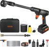 VEVOR Cordless Pressure Washer, 652-PSI 1.0 GPM Portable Power Cleaner, Handheld High-Pressure Car Washer Gun with 4.0Ah Battery, Charger, 6-in-1 Nozzle, for Home/Floor Cleaning & Watering