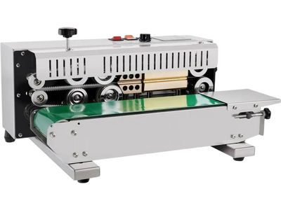 VEVOR Continuous Bag Band Sealing Machine, 0.24-0.47 in/6-12 mm Seal Width, Horizontal Band Sealer Machine with Digital Temperature Control, Stainless Steel Bag Sealer for 0.02-0.8 mm Plastic Bag Film