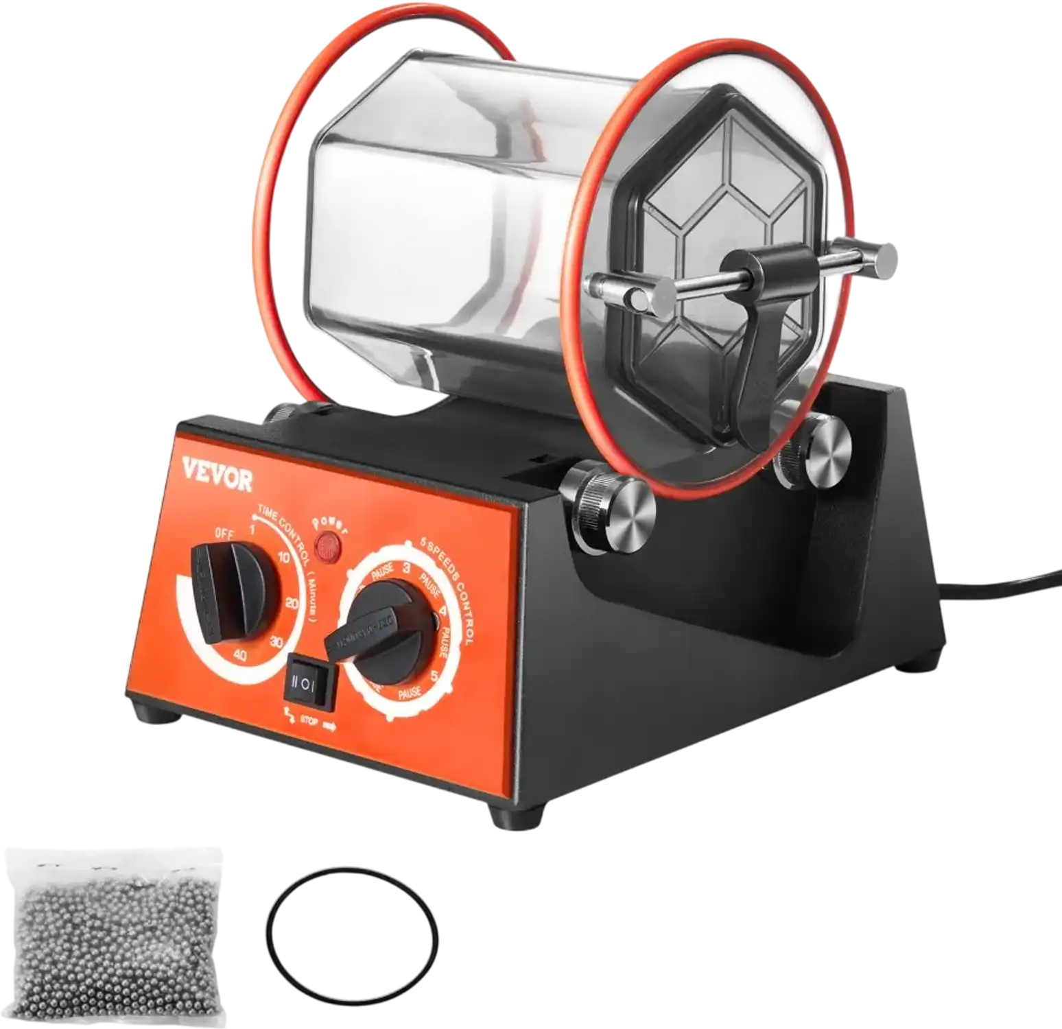Vevor Jewelry Polisher Tumbler 6.6 lbs Rotary Finisher Machine New